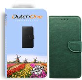 Iphone 12 PRO MAX- Book Case groen - Leren hoesje - Pasjes  - Wallet  - Portemonnee - hoesje