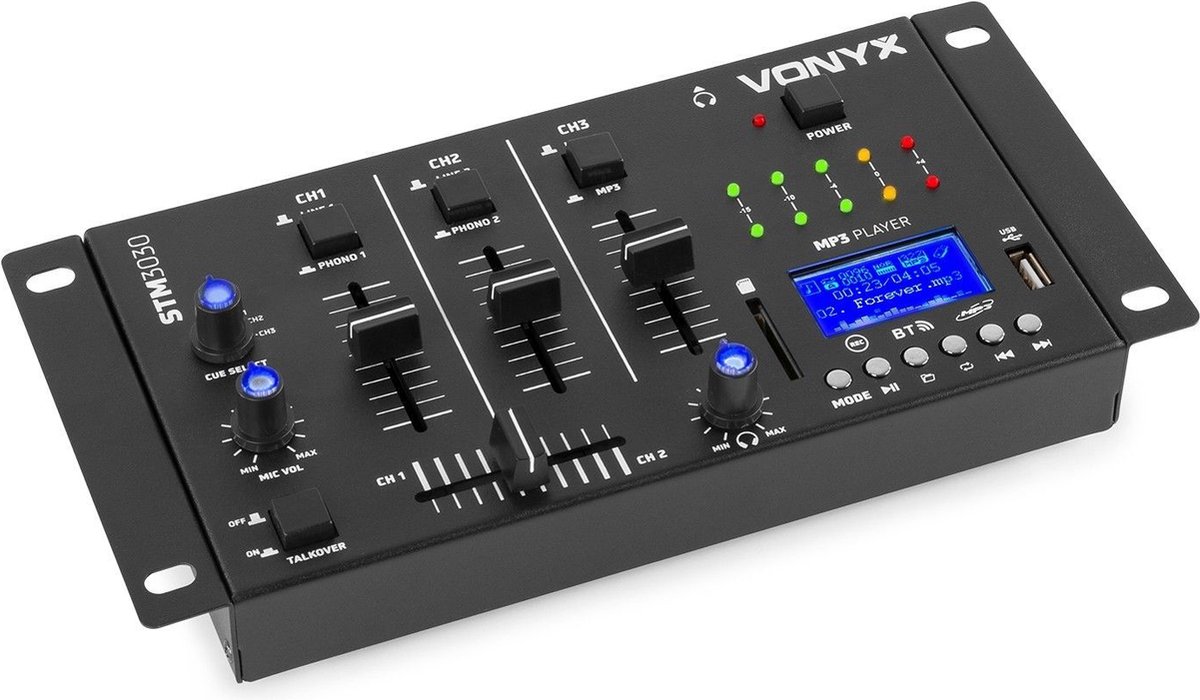 Vonyx STM3030 4-Kanaals Mixer USB/MP3/BT/REC - Vonyx