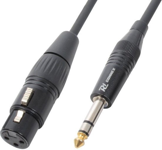 Câble XLR femelle - Jack stéréo 6,3 mm 1,5 m | bol