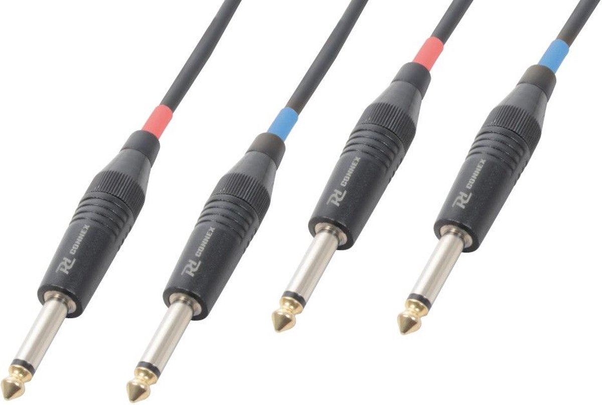Kabel 2x 6.3Mono - 2x 6.3 mono 5.0m
