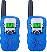 A&K Walkie Talkie Set | Portofoon | Vergunningsvrij | 2 Stuks | Blauw