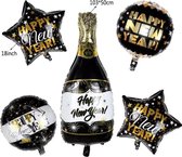 Ballonnen Nieuwjaar - Happy New Year - NY - Newyear's eve - Oudjaar - Oud en Nieuw - Ballonnen - Feest - Party - Set - 2021 - Feest - Party