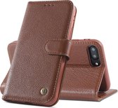 Bestcases Echt Lederen Wallet Case Telefoonhoesje iPhone 8 Plus / 7 Plus - Bruin