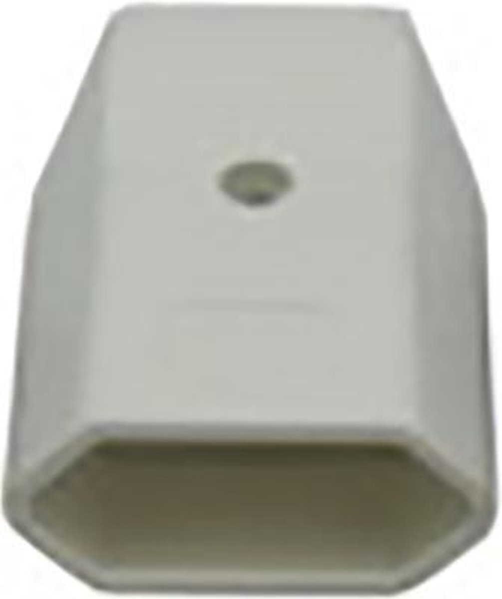 Contrastekker plat wit