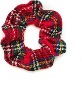 Kerst / Christmas Haar Scrunchie Schotse rode ruit voor meisje - kinderen | Rood | Haarwokkel - Froezel - Haarfrutsel - Armband | Haaraccessoire - DH collection