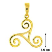 Blinx Jewels Vergulden Hanger Triskelion