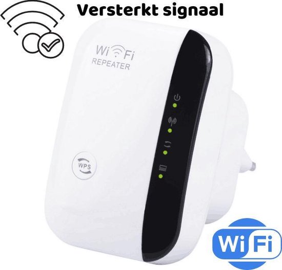 Vican - Wifi versterker – stopcontact – wifi repeater – draadloos - netwerkkabel inbegrepen - 300 Mbps