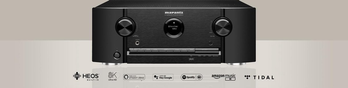 Bol.com Marantz SR5015 7.2 AV-Receiver - Receiver met Bluetooth - 180 Watt per Kanaal - Zilvergoud aanbieding