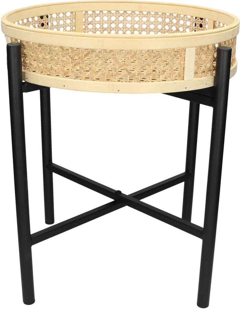 SVJ Home Decorations Mensa Tafel - H42 x Ø40 cm - Metaal - Natuurlijk