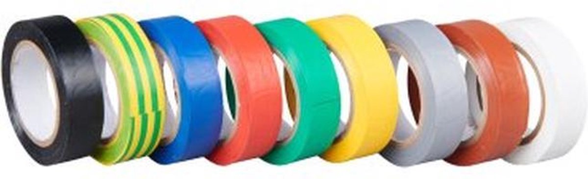 Pvc Tape 10m x 18mm - Isolatietape - Elektrische Tape