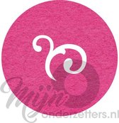 Design shapes 2 vilt onderzetters  - Fuchsia - 6 stuks - 10 x 10 cm - Tafeldecoratie - Glas onderzetter - Cadeau - Woondecoratie - Tafelbescherming - Onderzetters voor glazen - Keukenbenodigdheden - Woonaccessoires - Tafelaccessoires