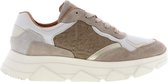 Tango | Kady fat 16-f  off white/beige pony sneaker - off white sole | Maat: 42