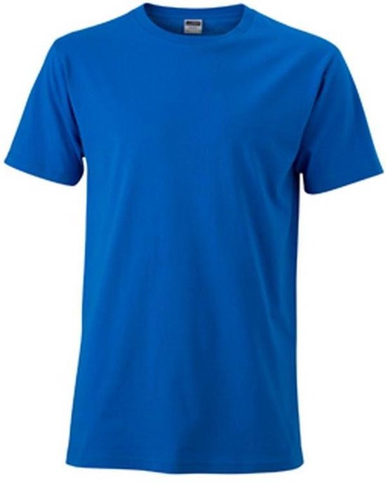 James and Nicholson Heren Slim Fit T-Shirt (Kobaltblauw)