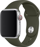 Sportbandje ook geschikt voor Apple Smartwatch 38/40 mm S/M – YOUNIQ – Olijf – iWatch Series 1/2/3/4/5/6/SE - Horloge Band Strap ook geschikt voor Apple watch