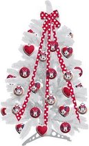 Disney kerstboom Mini Mouse 60 cm - 10 ballen en 1 lint plus staander - Kerstboom met versiering