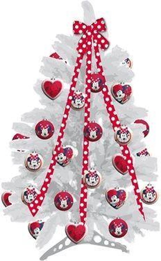 Disney kerstboom Mini Mouse 60 cm 10 ballen en 1 lint plus staander
