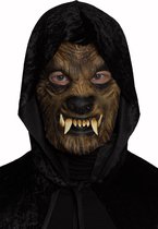 Partychimp Wolf Gezichts Masker Halloween Masker voor bij Halloween Kostuum Volwassenen - Latex - One-size