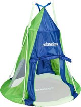 Relaxdays tent nestschommel - cocon - hangende tent - schommel accessoires - tuin - 110 cm