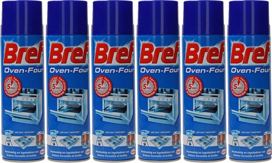 Bref Ovenreiniger Spray - Krachtige formule - 6 x 450 ml