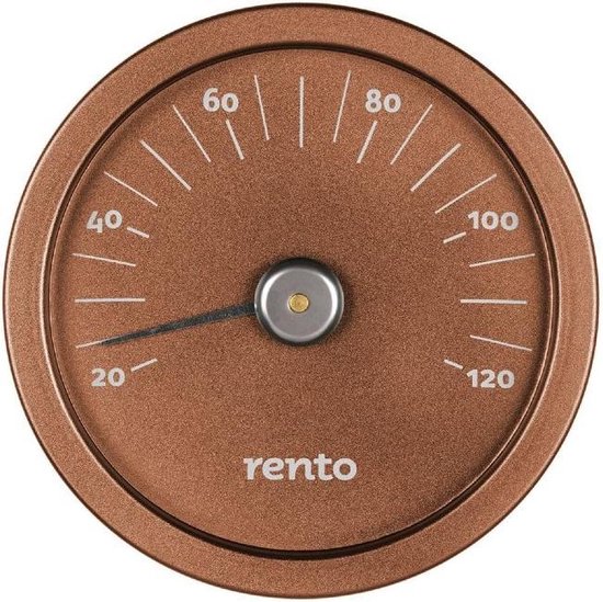 Rento Aluminium Thermometer - Koper/bruin - Rento