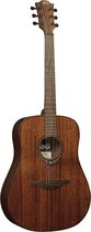 LAG T98D dreadnought western gitaar met massief Afrikaans mahonie bovenblad