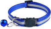 Kattenhalsband met belletje - Blauw - Nylon - Halsband - Kitten - Kat - Poes - Halsbandje - Halsbandjes - Halsbanden