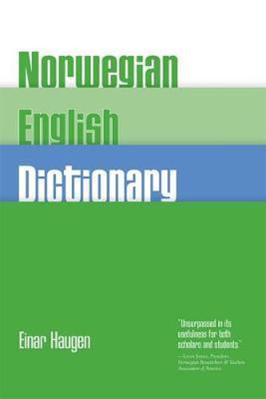 NorwegianEnglish Dictionary 9780299038748 E. Haugen Boeken