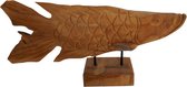 Decoratie vis van hout