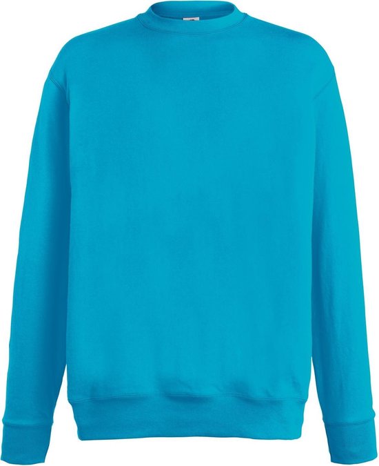 Fruit Of The Loom Heren Lichtgewicht Set-In Sweatshirt (Azure Blauw)