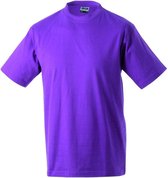 James and Nicholson - Unisex Medium T-Shirt met Ronde Hals (Paars)