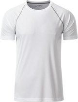 James and Nicholson - Heren Sportshirt (Wit/Zilver)