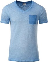 Fusible Systems - Heren James and Nicholson Slub T-Shirt (Lichtblauw)