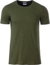 James and Nicholson - Heren Standaard T-Shirt (Olijf Groen)