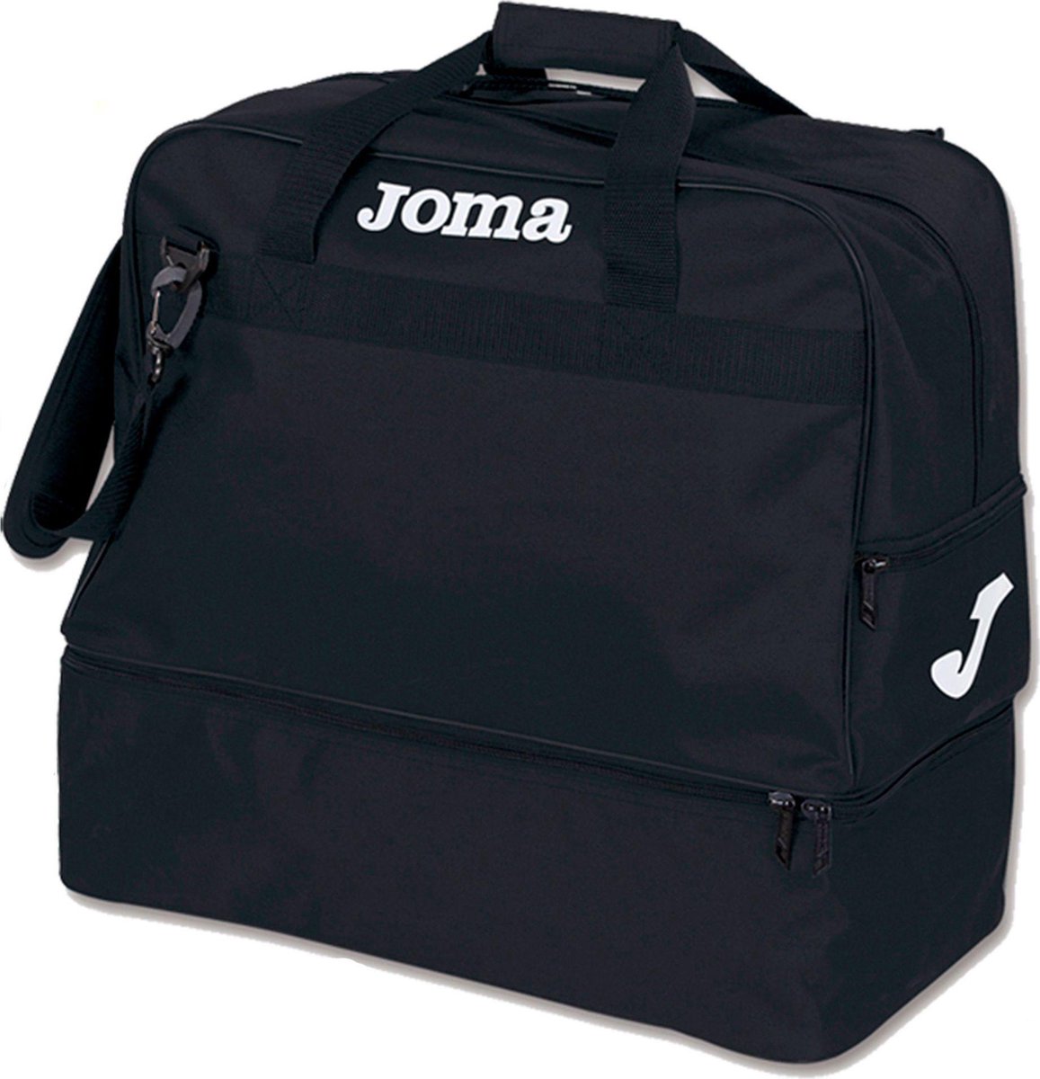 Joma Training III (Large) Sporttas Met Bodemvak - Zwart | Maat: UNI