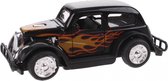 Hot Rod Auto Metal Pull Back (Zwart) 9 cm Toys - Modelauto - Schaalmodel - Model auto