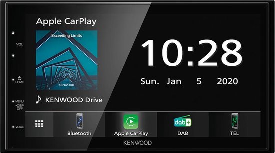 lichtgewicht Wordt erger Bridge pier Kenwood DMX5020DABS - Autoradio dubbel-din - DAB+ - Apple CarPlay - Android  Auto | bol.com