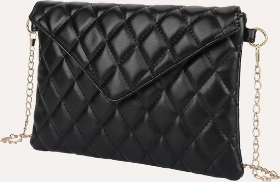 Tassen sac à bandoulière | SHEIN | pochettes pour dames matelassées noir  avec de l'or... | bol.com