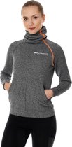 Brubeck Dames Outdoor Trui / Sweatshirt met Turtleneck Kraag - Grijs S