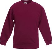 Fruit of the Loom - Kinder Classic Set-In Sweater - Rood - 122-128