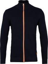 Kronstadt gebreid vest erik zip Navy-M