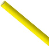 Extra lange, XXL party rietjes, papier, 6x400mm, geel, verpakt per 250 stuks