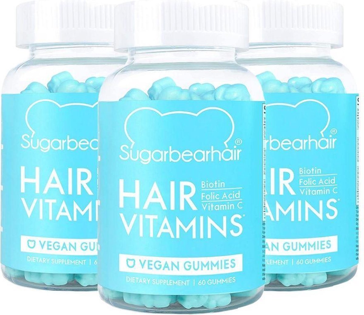 SugarBearHair Vitamins - 3 stuks (3 maanden voorraad)