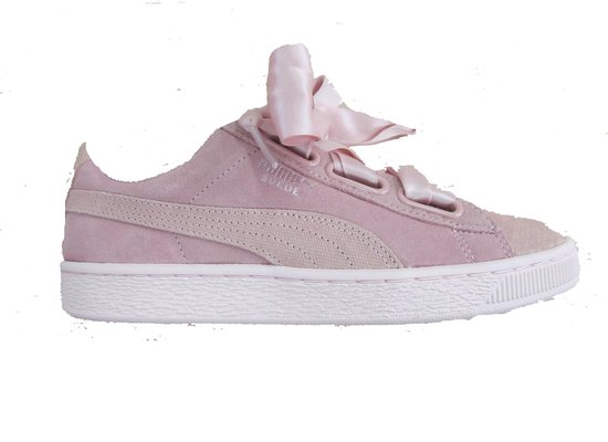 Puma Suede Heart Pebble Pink 36521001, taille 38 1/2 | bol.com