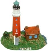 Texel Souvenir: Vuurtoren Met Huisje 8,5cm