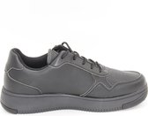 Piedro sport- zwarte sneaker met zwarte zool- maat 40