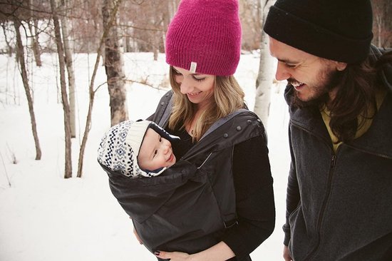 Ergobaby WCRWCHAR Windcover en Raincover, windbescherming en regenbescherming voor alle Ergobaby babydragers, waterafstotende hoes, Charcoal