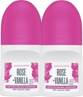 Schmidt’s Naturals Roll-On Deodorant Rose&Vanilla – 2 stuks