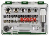 Bosch Bitset With Mini Bit Ratchet 1/4 Perceuse accessoire 27 pièces