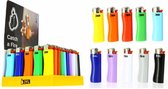 JYL aansteker Display 50 stuks hard colours