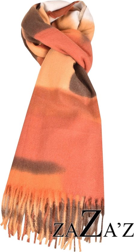 Sjaal briqeu - warme kleuren - natuurlijke materialen- herfst/winter- zo  mooi! | bol.com